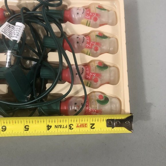 C7 Figural Snowman String Light Set GKI Bethlehem - Picture 8 of 8